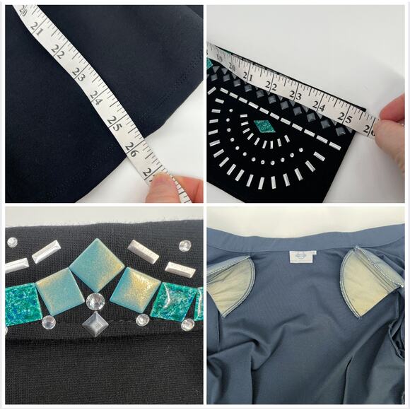 Lisa Nelle Western Show Jacket Womens XXL Black Embellished Zip Equestrian Horse - Picture 7 of 11